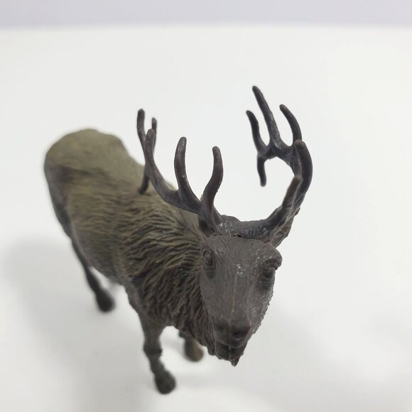 New Ray Elk 3" Vintage Figure Wildlife Brown Plastic - Picture 15 of 16